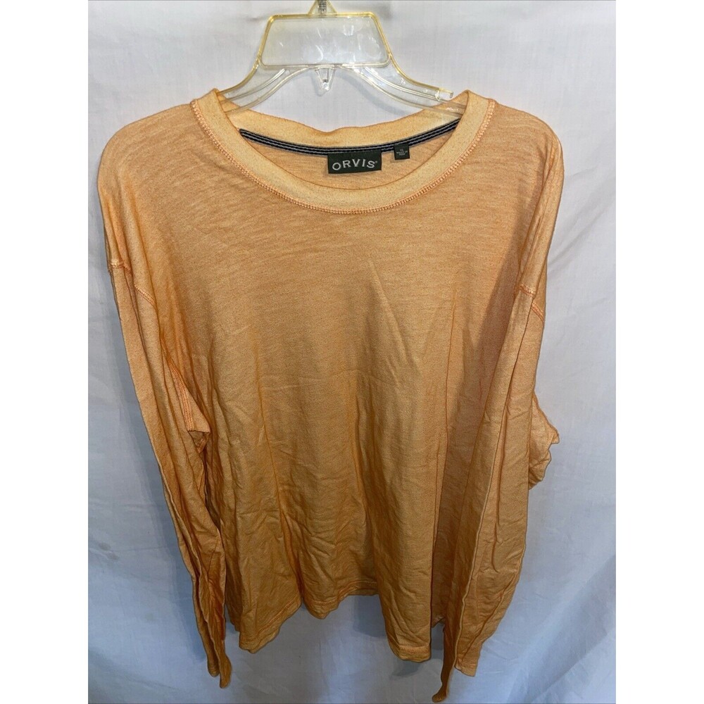 Orvis Men’s Casual T Shirt Size XL Orange Comfort Outdoors Going out Party